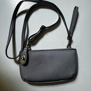 Joy Susan Gray Crossbody Bag with Sleek Design